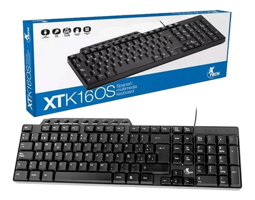 Teclado Multimedia Xtech – USB – Español – XTK-160S