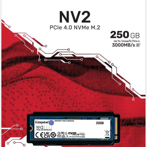 DISCO SSD KINGSTON PCle NVMe NV2 M.-2 250GB SNV2S/250G